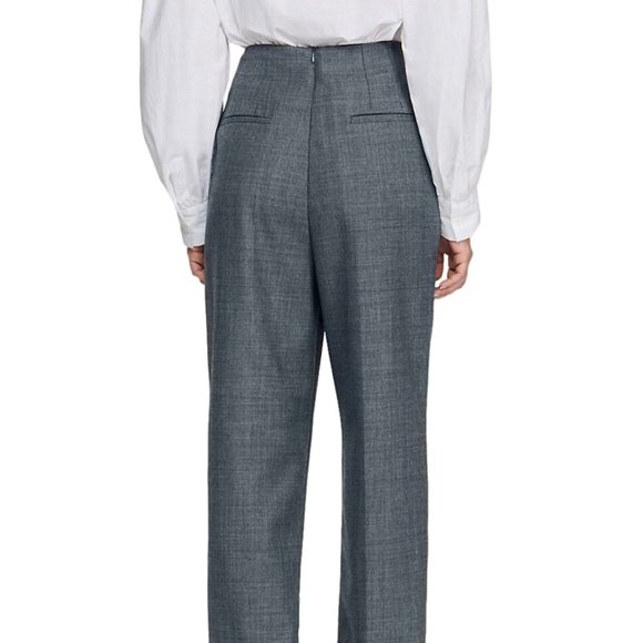 Sandro Clive Ankle Trousers in Dark Grey - Picture 3 of 8